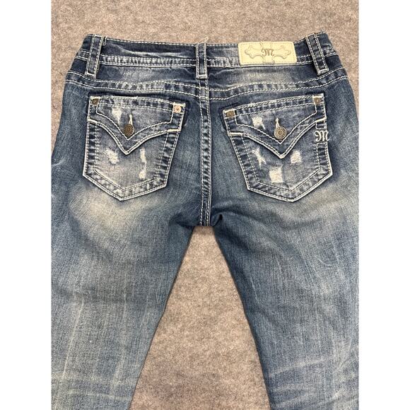 Miss Me Jeans Women’s 26 Signature Ankle Skinny Distressed Blue Denim - Picture 7 of 7